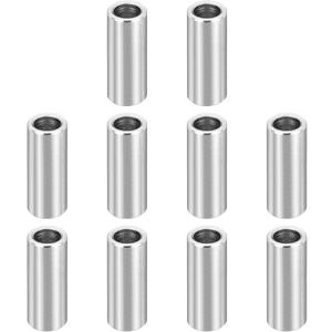 PATIKIL M8 Stainless Steel Spacers, 12Pcs Metal Spacer 8mm ID x 12mm OD x 35mm L Screw Standoff for 5/16" or M8 Screw