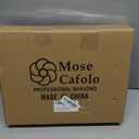 Mose Cafolo Chinese Mahjong Game Set 1.5" X-Large 144 Numbered White Blue Melamine Tiles with Carrying Travel Case,Complete Majong Majiang, Mah Jonng Game Set