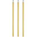 PATIKIL Threaded Extension Rod, 3 Sets 11.8" M10 x 1mm Fine Thread Lamp Pipe with Lamp Pipe Nipples for Pendant Light Island Lighting Chandeliers Stems, Gold Tone