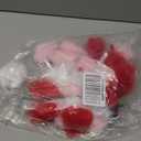 Sotiff 24 Pcs Valentine's Day Heart Ornaments Plush Red Pink White Heart Ornament Valentine's Day Fluffy Fur Hanging Decorations for Tree Bowl Vase Filler Wedding Anniversary Party Supplies Home Decor