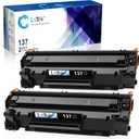 LxTek Compatible Toner Cartridge Replacement for Canon 137 Black Toner Cartridge 137 CRG137 to Use with Imageclass D570 MF232w MF242dw MF240 MF230 MF216n MF236n(2 Pack, 137 Black)
