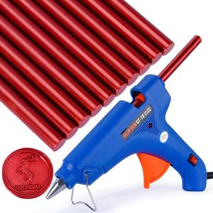 Wax Seal Kit with Sealing Wax Gun & 10pcs Blood Red Wax Sticks  for Wedding Invitations, Envelopes, Gift Wrapping, Letters, DIY Crafts Sealing Decor