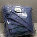 Oversized King Bedspreads 128x120 Extra Wide Quilt for Tall King California King Bed Lightweight 3 Piece Quilted Coverlet Pillow Shams Set Navy