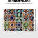 Talavera Mexican Tiles Dish Drying Mat For Kitchen Counter, Super Absorbent Microfiber Dish Drying Pad, Kitchen Gadgets For Easy Clean Multi-Use Large 18"x24"