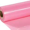 TUMIYA Pink Heat Transfer Vinyl Roll, 12 in x 8 ft Glossy Pink HTV Vinyl for T-Shirts