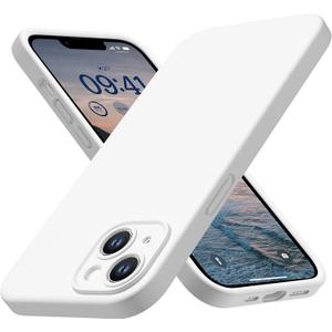 CellEver Heavy-Duty Silicone Case for iPhone 14 [Camera Protection] [Anti-Oil Coating] Military Drop Protection, Soft Scratch-Free Interior, White