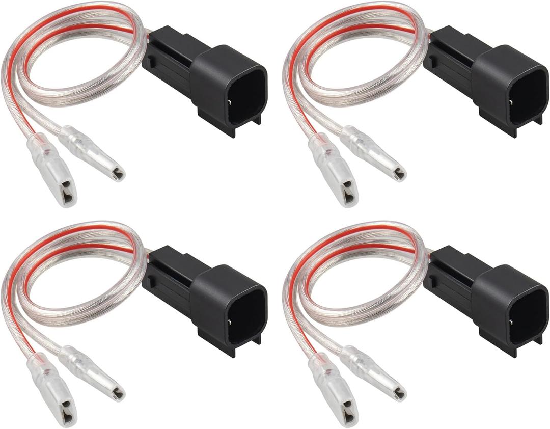 RED WOLF Car Speaker Wiring Harness Connector Adapter for Ford F150 Edge Escape, Lincoln Navigator Town Car, Mazda 3/5/6 1998-2011 Mount Aftermarket Front Rear Door Speaker Wire Cable Plug 4 PCS