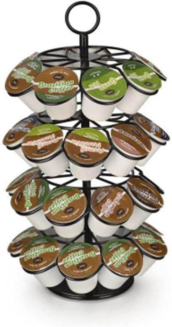 Coffee pod storage, Stand For 36 Pods Revolving Tower Rack Dispenser For Storage & Organization
