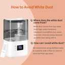 BOXING 4.5L Warm and Cool Mist Ultrasonic Humidifier for Bedroom Large Room, Top Fill Essential Oil Diffuser with Remote, Auto Shut-Off Quiet Sleep Mode, Humidistat, Timer, BPA-Free, 45H Runtime