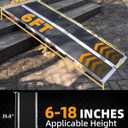VNN 6ft Wheelchair Ramp with 4 Support Legs, Seamless Portable Aluminum Ramps for Wheelchairs for Home Steps & Stairs, Heavy Duty Non-Slip Mobility Scooter Threshold Ramp, 800lbs Capacity