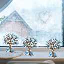 Cinrobiye 30 Set Winter Craft Kit Snowflake DIY Tree Winter Art Craft Ornaments Making Art Crafts for Christmas Holiday Sunday School Classroom Home Preschool Party Activities Favor Decor Supplies