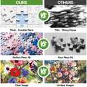 ZHISEOYI 300 Piece Puzzles for Adults, 300 Piece Puzzles for Adults Large Piece, Spring Flowers Birds Butterflies Jigsaw Puzzle, Challenging Puzzle Perfect for Game Nights, 20.5 X 15 in