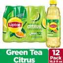 Lipton Green Tea Citrus, 16.9 Fl Oz Bottles (Pack of 12) (EXP 09/07/26)