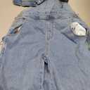 GRAPENT Overalls for Women Loose Fit Jean Denim Bib Jumpsuit Stretch Overall Pants (S)