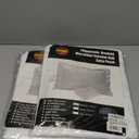 4 Pack 100% Brushed Microfiber Pillow Protector Shams (White, Standard)