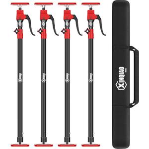 XINQIAO Cabinet Jacks for Installing Cabinets, Heavy Duty Third Hand Tools Adjustable Support Pole from 49.2 in to 114.2 in, 4 PCS XINQIAO Cabinet Jacks for Installing Cabinets, Heavy Duty Third Hand Tools Adjustable Support Pole from 49.2 in to 114.2 in, 4 PCS