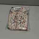 Burgundy Red Brown Pillow Covers 12x20 Inch Set of 2 Summer Rust Geometric Flower Outdoor Decorative Throw Pillows Farmhouse Dahlia Pillow Case Linen Lumbar Cushion Cover for Home Sofa Bedroom