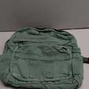 Green Canvas Backpack for Women Retro Aesthetic Rucksack Basic Backpack for High School/College Students Travel Laptop Bag