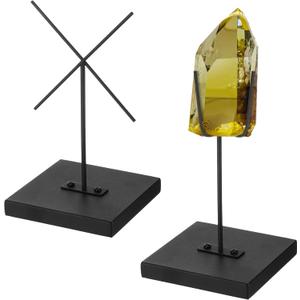 RattanView Artifact Display Stand Mask Display Holder Adjustable Metal Puppet Sculpture Stand for Figurines Ushabtis African Masks Pre Columbian (2.5x2.5x3inch)