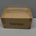 Obstal 4ft Stretch Spandex Table Cover - 4 Pack Universal Rectangular Fitted Tablecloth Protector for Wedding, Banquet and Party, Black