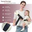 MISSWISDOM Toddler Sling Carrier, Toddler Carrier Sling, Baby Carriers Hip Carriers with Backrest, Lightweight Travel-Friendly Baby Slings Carriers, Beige