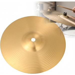 Veemoon 8" Crash Cymbal, Brass Drum Set Crash Cymbal Ride Drum Hi Hat s Instrument Percussion Accessories Gold Kit for Beginner Players Percussion