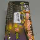 Solar Powered 8 Pack Outdoor LED Disk Lights - IP68 Waterproof, Non-Slip, Wear-Resistant Pathway Lights (Warm White) (Black)