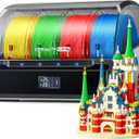 Official Creality CFS, Multi Color 3D Printer Automatically Filament System, Anti-Moisture Filament Storage, Supports 4 Parallel Devices 16 Color Printing for K1 Series CFS Upgrade Kit/K2 Plus/Hi