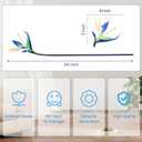 Hanaive 12 Pcs Bird of Paradise Artificial Plant 24 Inches Hawaiian Tropical Flowers Fake Rubber Strelitzia Faux Flowers Bouquet for Home Garden Office Wedding Indoor Outside Party Decor DIY (Blue)