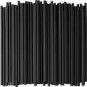 Plastic Drinking Straws 500 Count BPA-Free Black Disposable Straws - DuraHome (500 Pack - Black)