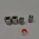 M MINGLE Pressure Washer Adapter, 2 Sets 3/8 Inch Quick Connect Fittings, Stainless Steel Pressure Washer Fittings, Male and Female Power Washer Quick Disconnect Kit, 5000 PSI