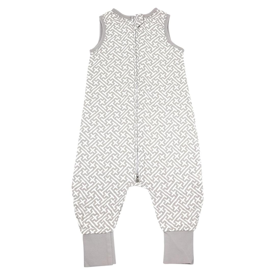 Bublo Baby Toddler Sleep Sacks with Feet - 3T-4T Wearable Blanket - Muslin Sleeping Sack with Legs - 0.5 TOG (Geometric)