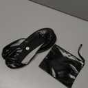 Foldable Ballet Flats - Women's Portable Ballerina Roll up Shoes (10-11, Black) XL