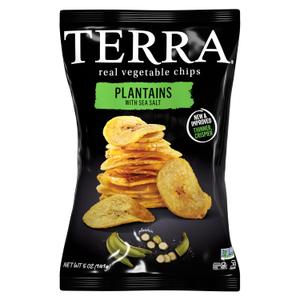 Terra Plantains Real Sea Salt Vegetable Chips 5 oz (EXP 04/01/26)