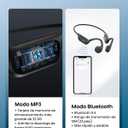 Swimming Headphones Underwater,Bone Conduction Headphones Bluetooth 5.4,IP68 Waterproof Wireless Earphones built-in MP3 player 32GB Memory,Sport Open Earphone for Swimming,Running,Cycling,Fitness