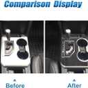 Priprilod Interior Trim Carbon Fiber Center Console Gear Shift Panel Cover Interior Compatible with Toyota Camry 2012 2013 2014