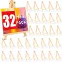 32 Pack 9 Inch Wood Easels, Easel Stand for Painting Canvases, Art, and Crafts, Tripod, Painting Party Easel, Kids Student Tabletop Easels for Painting, Portable Canvas Photo Picture Sign Holder