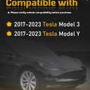 Central Control Dashboard Panel Trim Compatible with Tesla Model 3 Model Y 2017 2018 2019 2020 2021 2022 2023 Matte Carbon Fiber