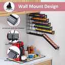 FlagShip 6-Tier Vertuo Pod Holder for Nespresso - 60+ Capsule Max Capacity Metal Rack, Ultra-Efficient Corner Storage Space Saving Design