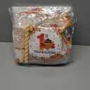 Our Little Turkey Is Turning One Decoration,Little Turkey 1st Birthday Decorations Plates and Napkins Cups Tablecloth Banner Backdrop Honeycomb for Thanksgiving Decorations 1st Birthday Supplies