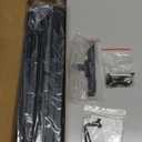 47" Black Easel Stand for Wedding Signs, 4-Tier Height Metal Standing Easel with Adjustable Chain, Heavy Duty Art Easel for Painting, Wedding Sign, Party, Posters & Commercial Display