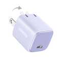UGREEN 30W USB C Charger, Nexode Foldable GaN PPS Compact Fast Wall Charger Block, USB-C Power Adapter for iPhone 16/15/14, Galaxy S25/S24/S23, Pixel 9/8/7, MacBook Air, iPad(Purple)