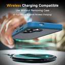 Compatible with Samsung Galaxy S25 Edge Case, Anti-Fingerprint Matte Coating, Protective Hard Back Slim Translucent Case for Galaxy S25 Edge 6.7", Blue