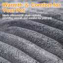 Cat Beds for Indoor Cats,Washable Round Donut Dog Bed(Grey,S)