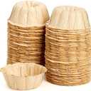 4 Inch 100 Pcs Bundt Cake Pan Nonstick, Greaseproof Paper Liner, Mini Fluted Tube Pan, Heat Resistant Paper Cake Pan Liners