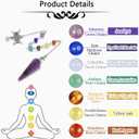 CrystaTears Tiger Eye Healing Crystal Pendulum for Divination Natural Hexagonal Chakra Quartz Crystal Point Stone Dowsing Pendulum for Wicca Witchcraft Reiki Healing Meditation Scrying