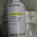 ATTITUDE Body Lotion for Sensitive Skin with Oat, EWG Verified, Dermatologically Tested, Vegan, Extra Gentle, Unscented, 16 Fl Oz