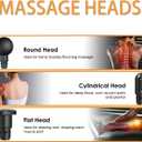 Massage Gun Heads, Replaceable Massager Gun Attachment 9 Different Muscle Massager Heads for 18-19mm Deep Tissue Percussion Massage Head s