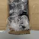 2 Inch Swivel Caster Wheels Set of 12 Metric M8 15mm Threaded Stem Rubber Wheels Double Locking 440 lb Capacity for Cart Desk Furniture Carpet Hardwood Floor 360 Polyurethane No Noise