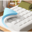 Dual Layer Memory Foam Mattress Topper - AprLeaf 3 Inch Pillow Top Mattress Topper, 2 Inch Cooling Gel Memory Foam and 1 Inch Pillow-Top Cover for Medium Support Relief Back Pain (Queen, Grey)